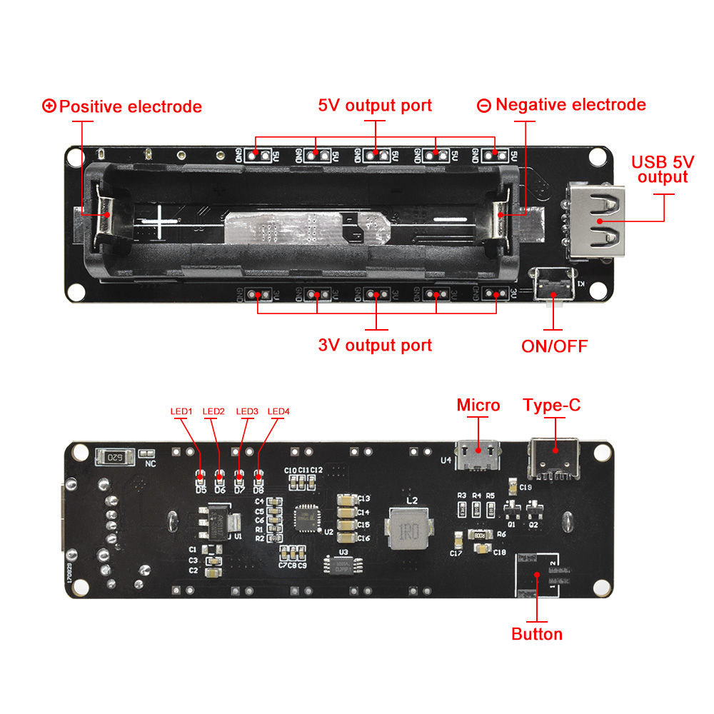 Smart Garden Esp32 - WEMOS ESP32 18650 Lithium Battery Shield