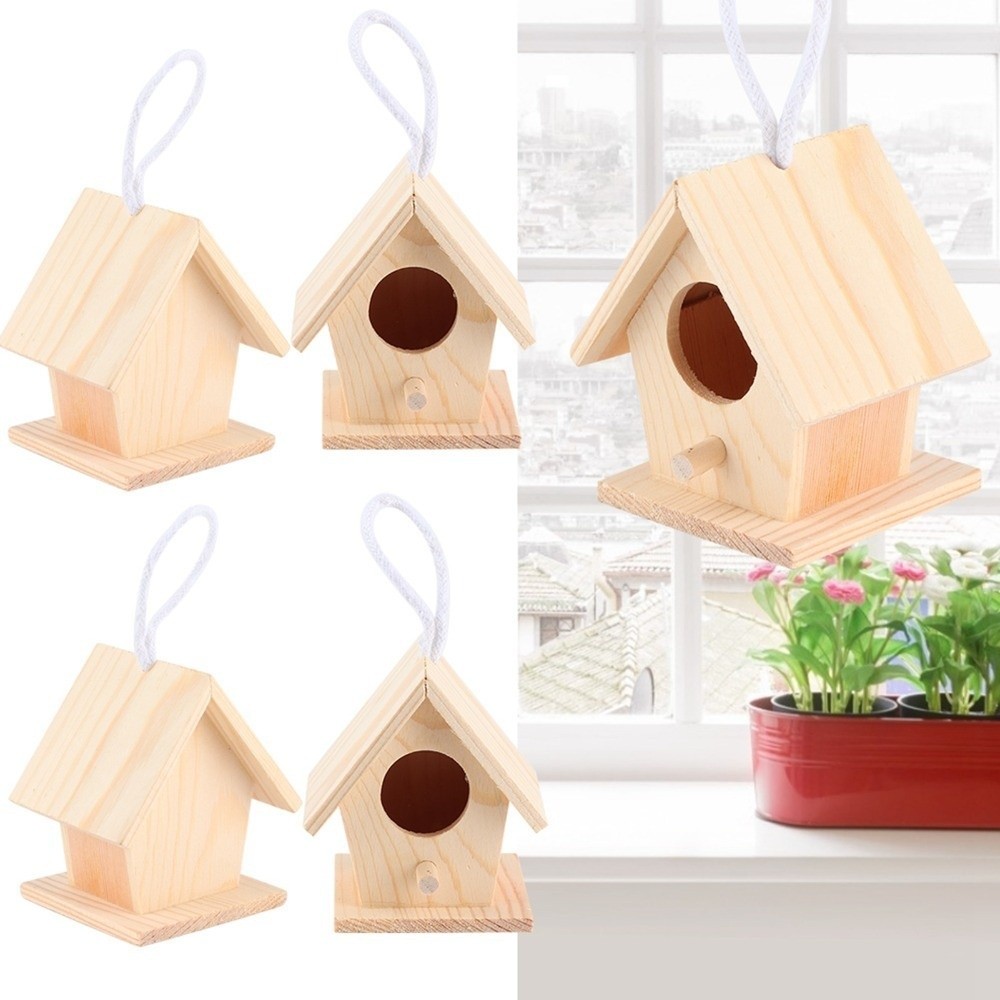 4Pcs Durable Hanging Bird Hous - đánh giá và giá Insect Hotel Wood