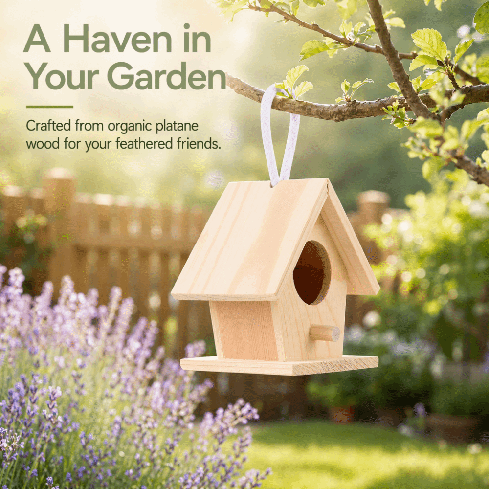 4Pcs Durable Hanging Bird Hous - đánh giá và giá Insect Hotel Wood