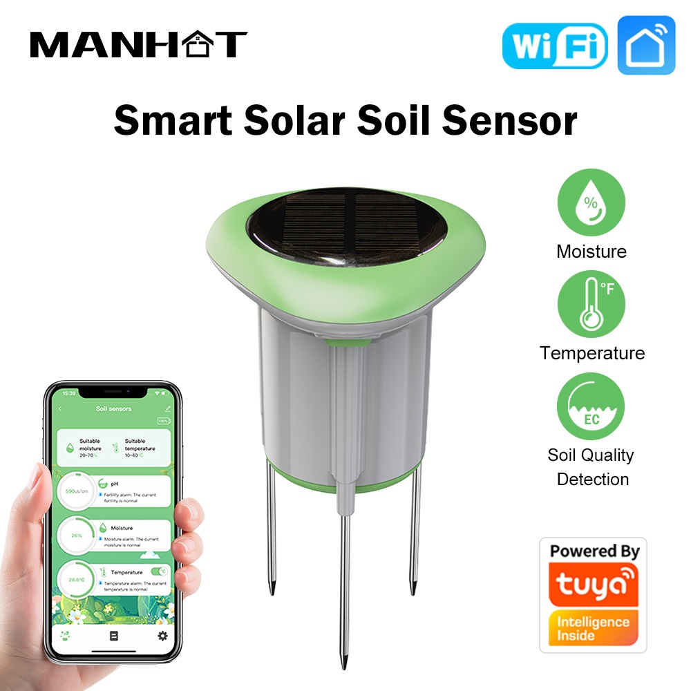 MANHOT WiFi Smart Solar Soil S - đánh giá và giá Smart Garden Sensors