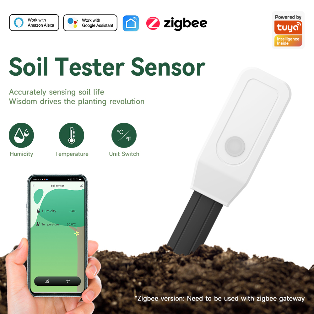 iHseno Tuya Zigbee Smart Soil  - đánh giá và giá Smart Garden Sensors