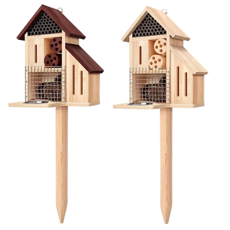 Nhà côn trùng bằng gỗ trên cọc - đánh giá và giá Insect Hotel Wood