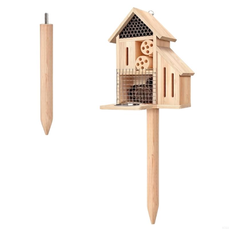 Nhà côn trùng bằng gỗ trên cọc - đánh giá và giá Insect Hotel Wood