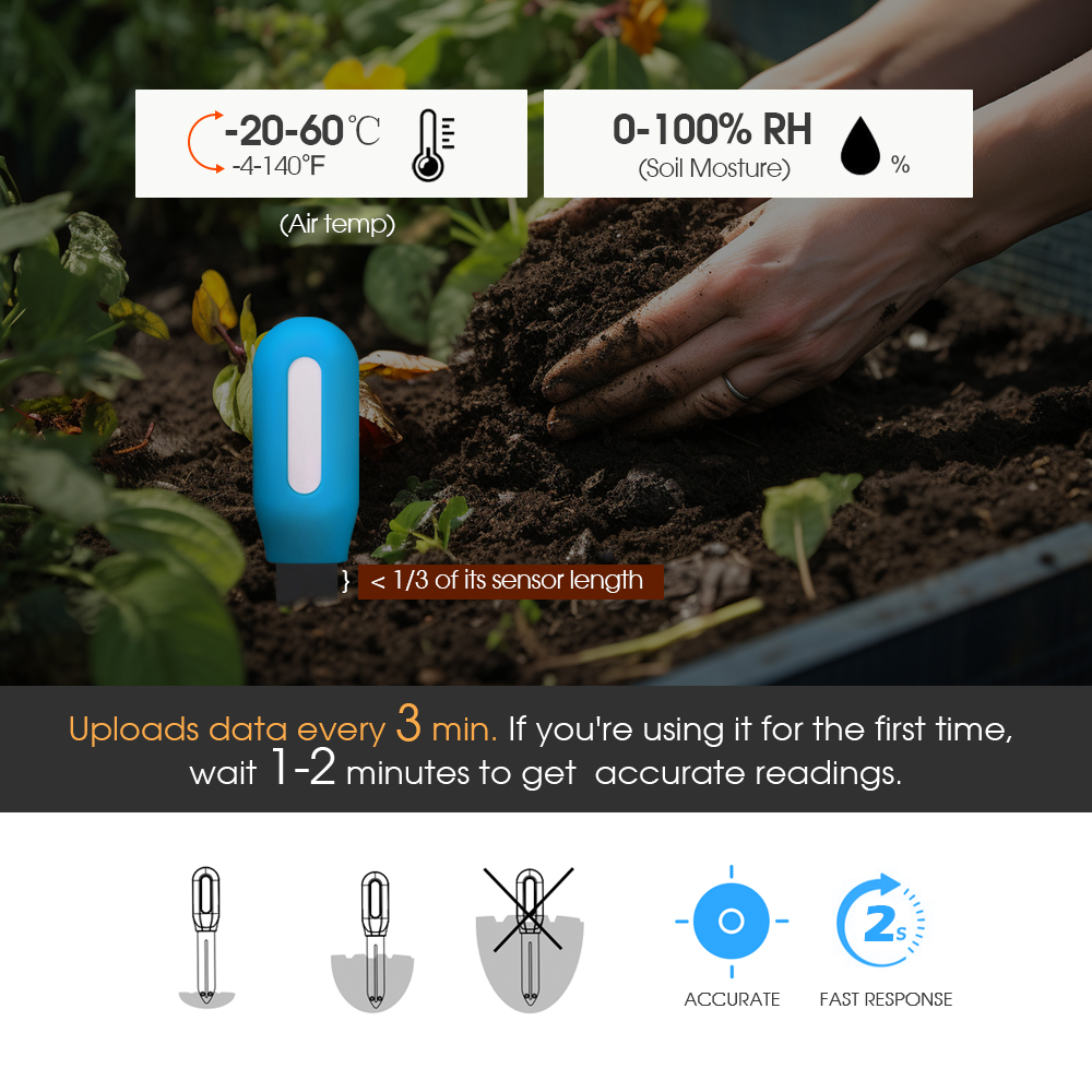 Smart Zigbee Soil Sensor for H - đánh giá và giá Smart Garden Sensors