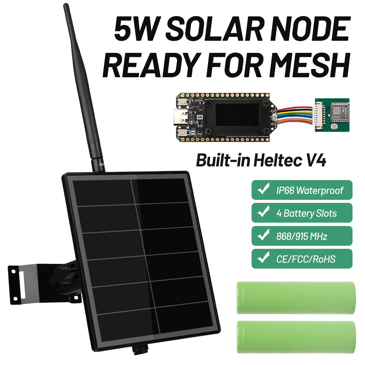 Outdoor Meshtastic Solar Node  - đánh giá và giá Smart Garden Esp32