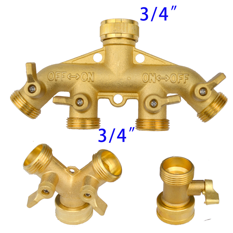 Heavy Duty Brass 1-2-4 way Spl - đánh giá và giá Smart Garden Hose Valve