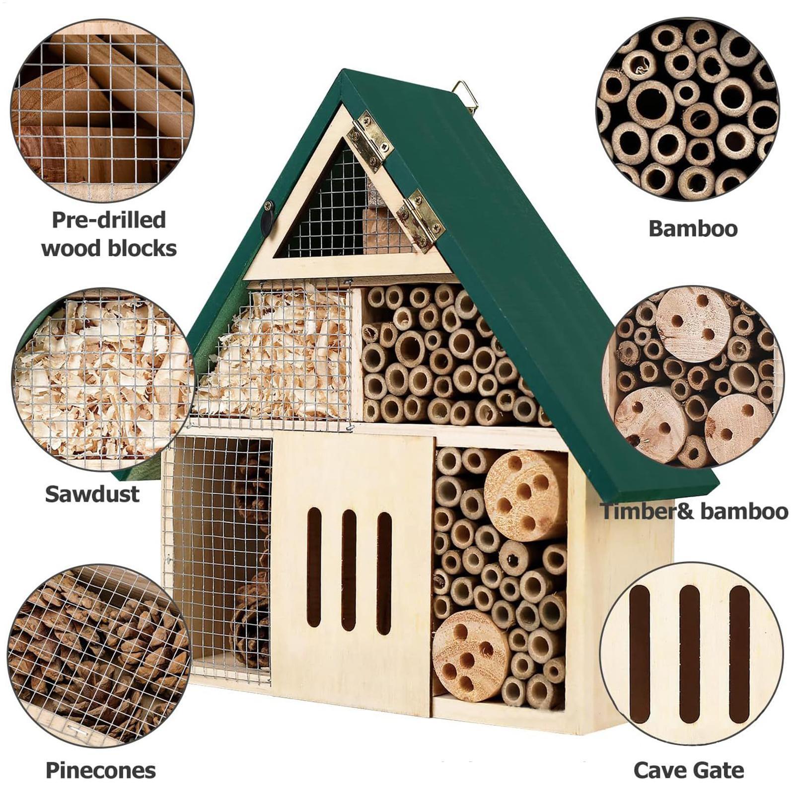 Insect Hotel Bee House Wooden  - đánh giá và giá Insect Hotel Wood