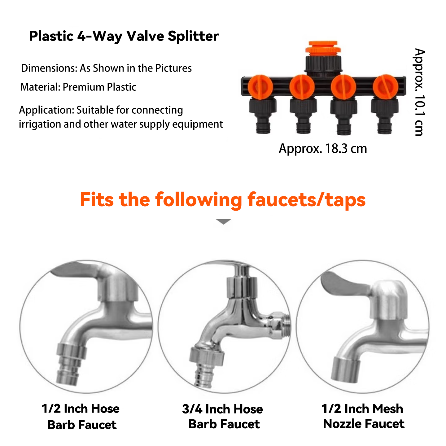 1 In 4 Out 5-Way Water Tap Spl - đánh giá và giá Smart Garden Hose Valve