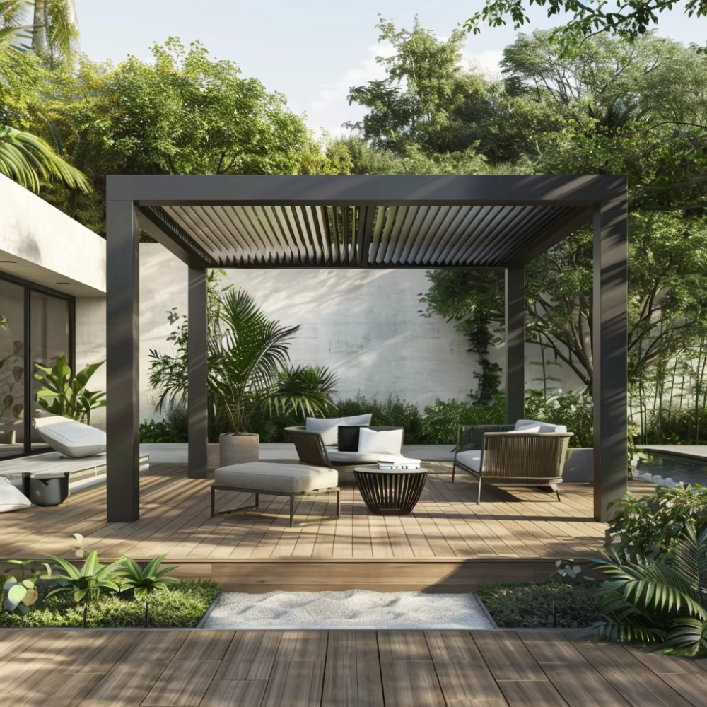 Electric Smart Aluminum Pergol - đánh giá và giá Smart Garden Electric Pergola