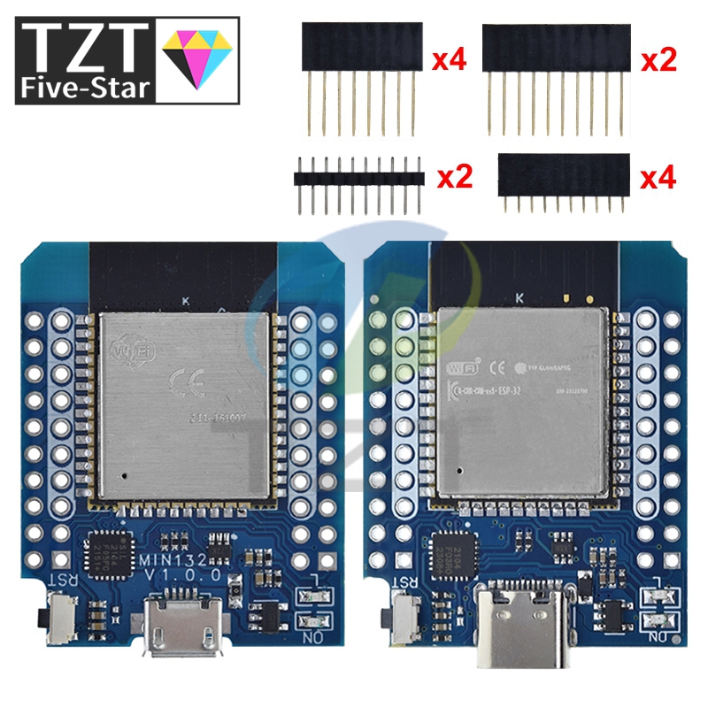 TZT 1/3PCS For Wemos Mini D1 E - đánh giá và giá Smart Garden Esp32