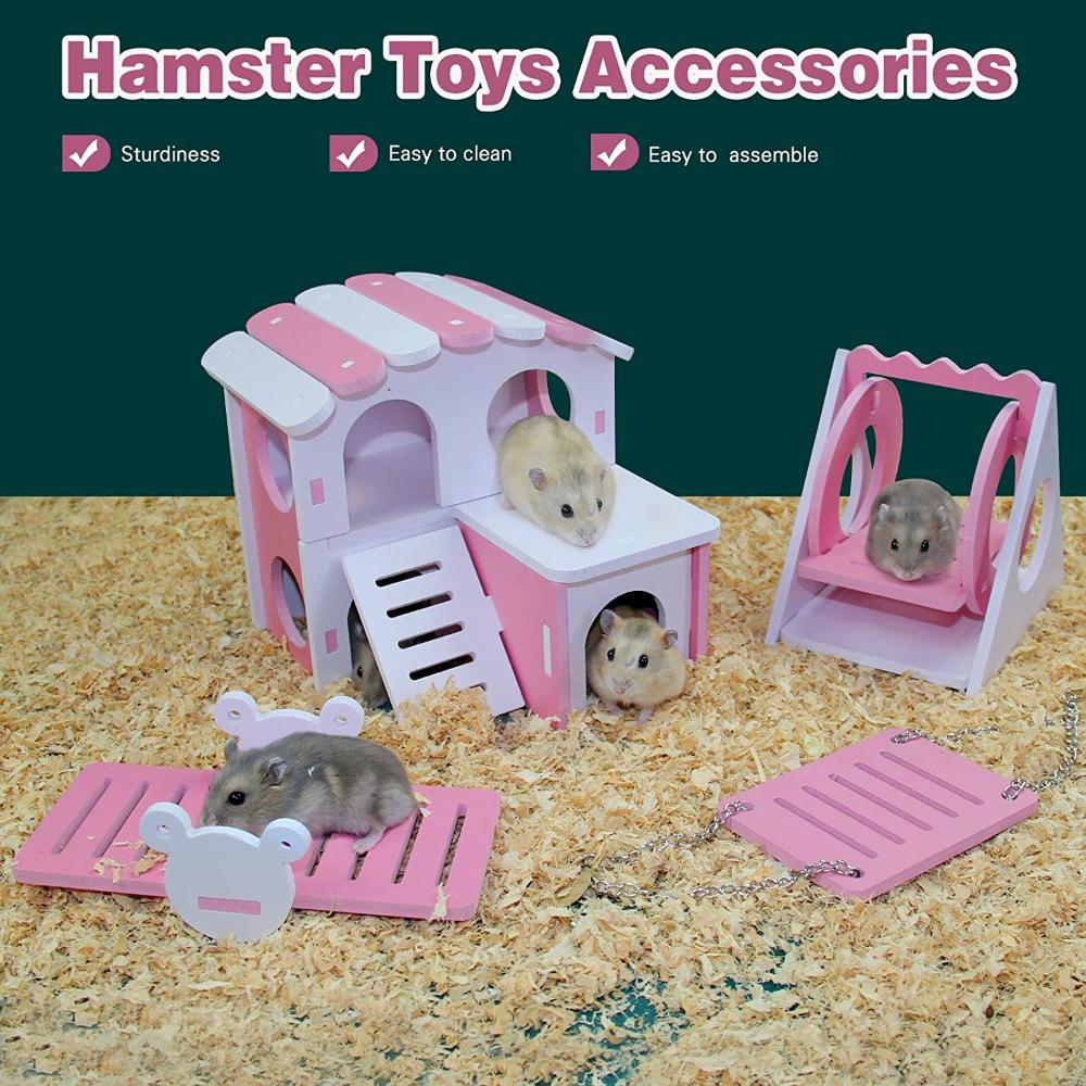 Hamster Play Toys Set Wooden H - đánh giá và giá Insect Hotel Wood