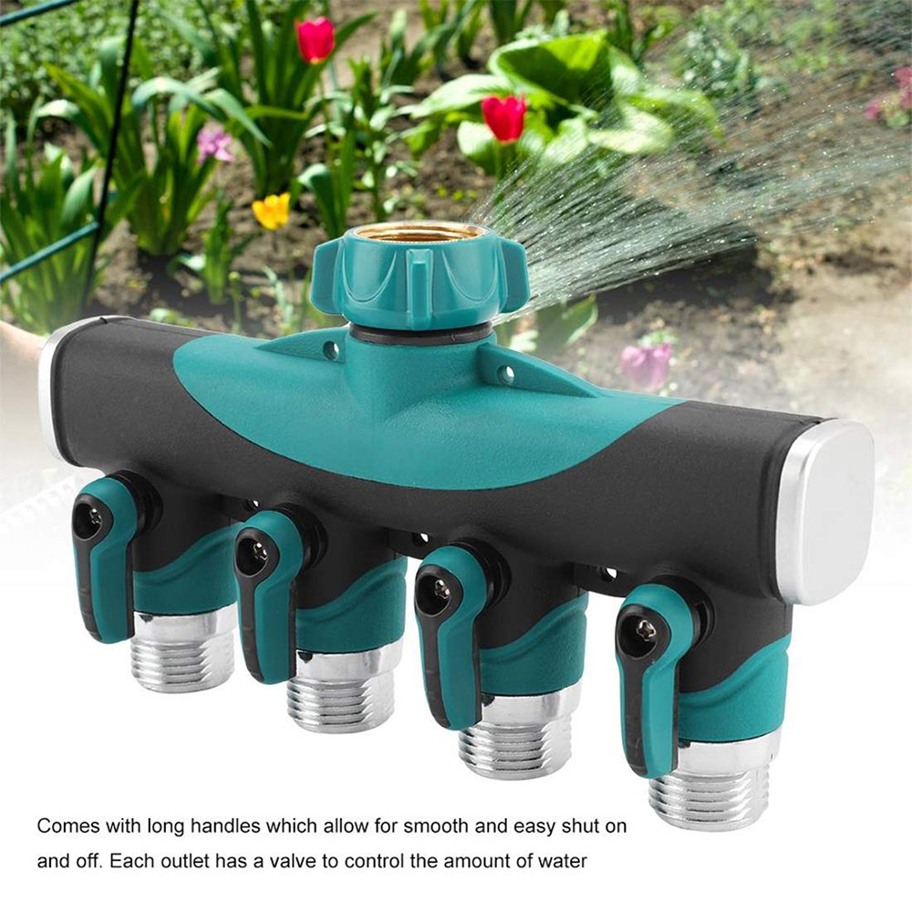 Heavy Duty Metal 4 Way 3/4'' T - đánh giá và giá Smart Garden Hose Valve