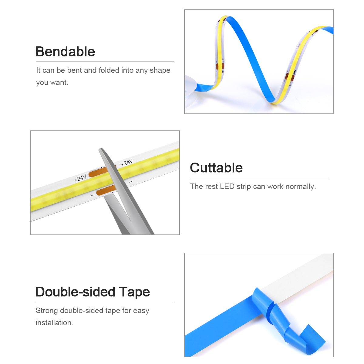 3M 5M 10M 24V COB LED Strip Li - đánh giá và giá Smart Garden Sensors