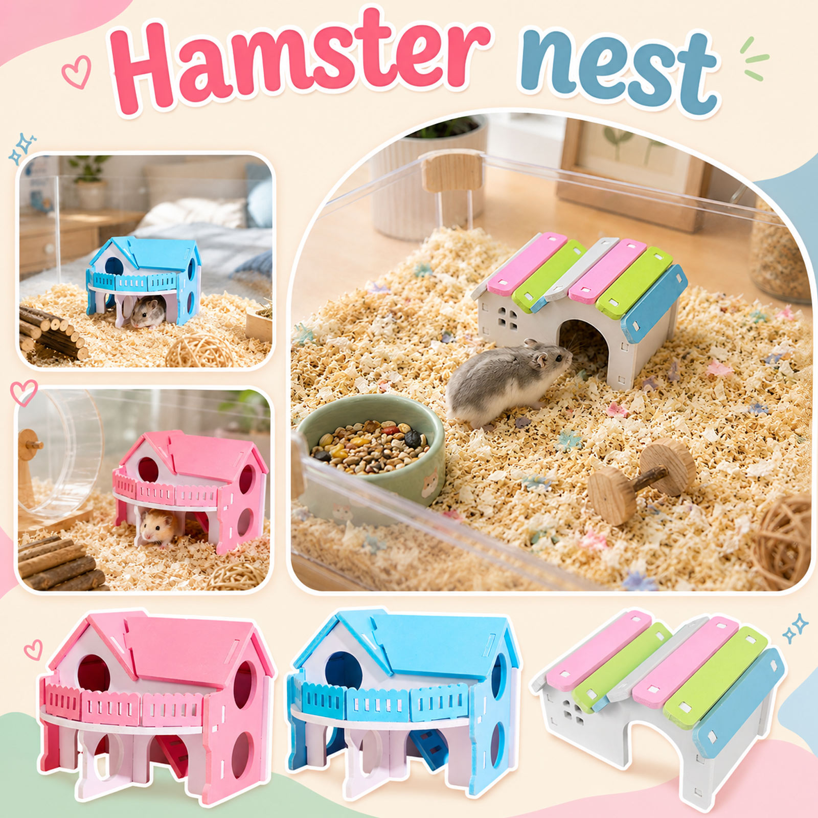 Cute Pet House Wooden Hamster  - đánh giá và giá Insect Hotel Wood