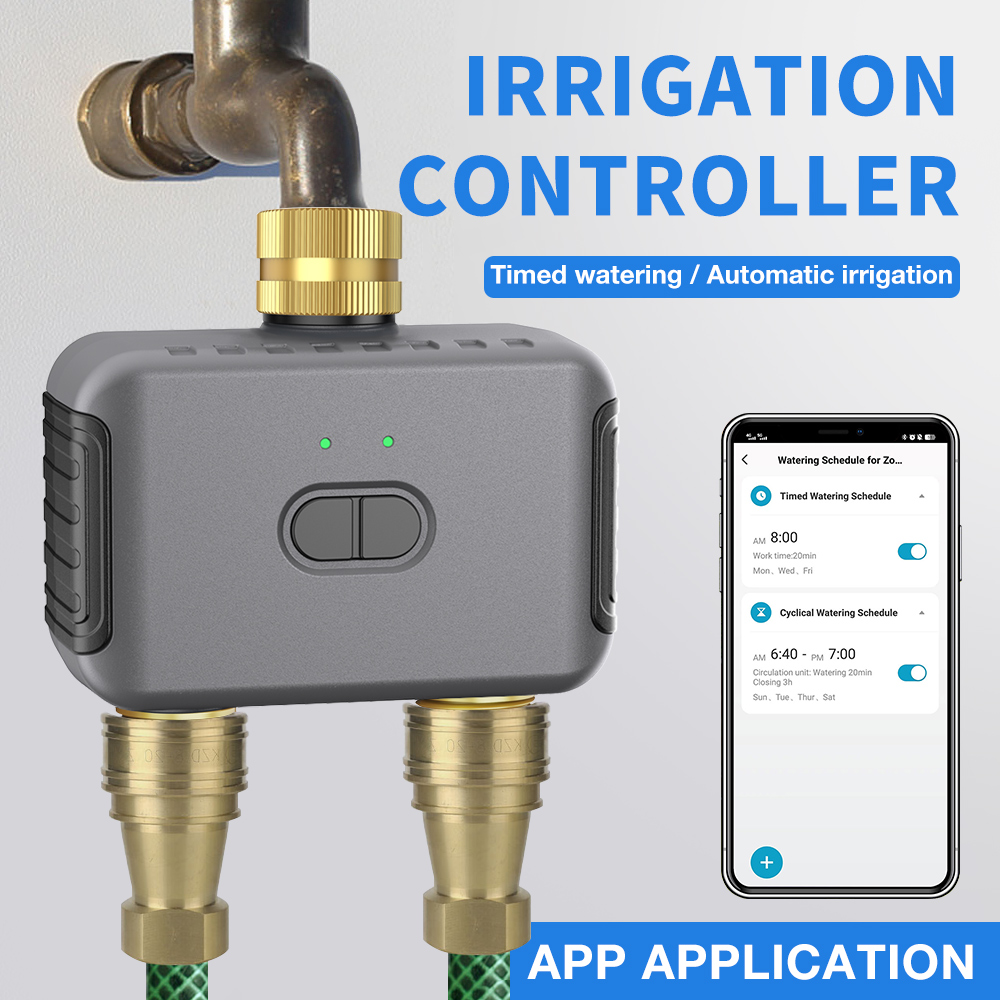 Tuya 2 Zone Watering Timer Gar - đánh giá và giá Smart Garden Refill